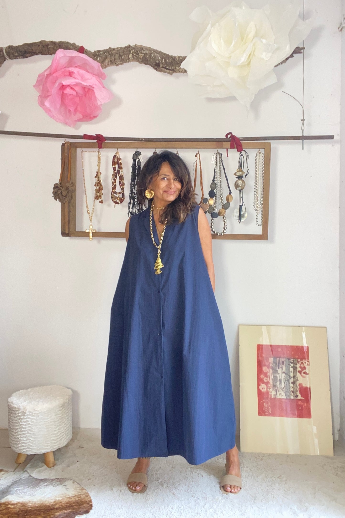 Vestido Celeste