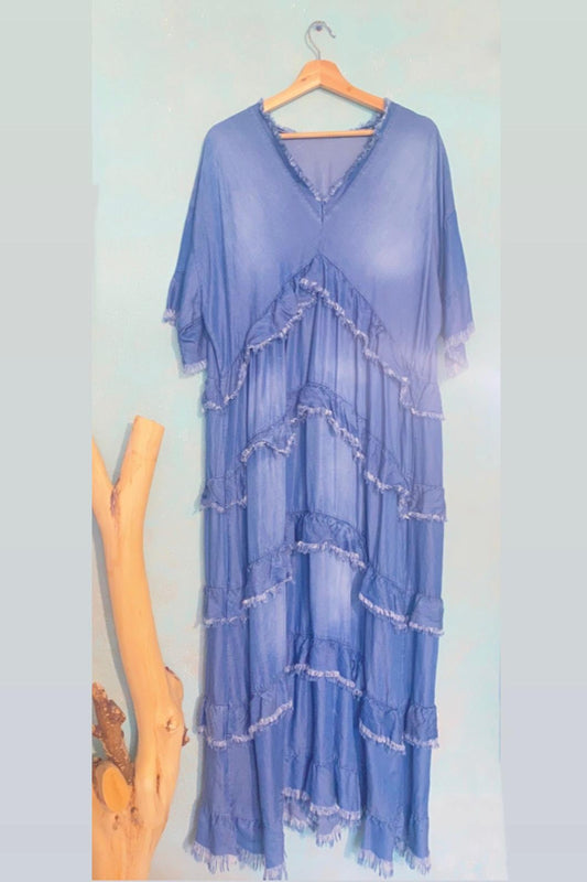 Vestido Ganga Folhos