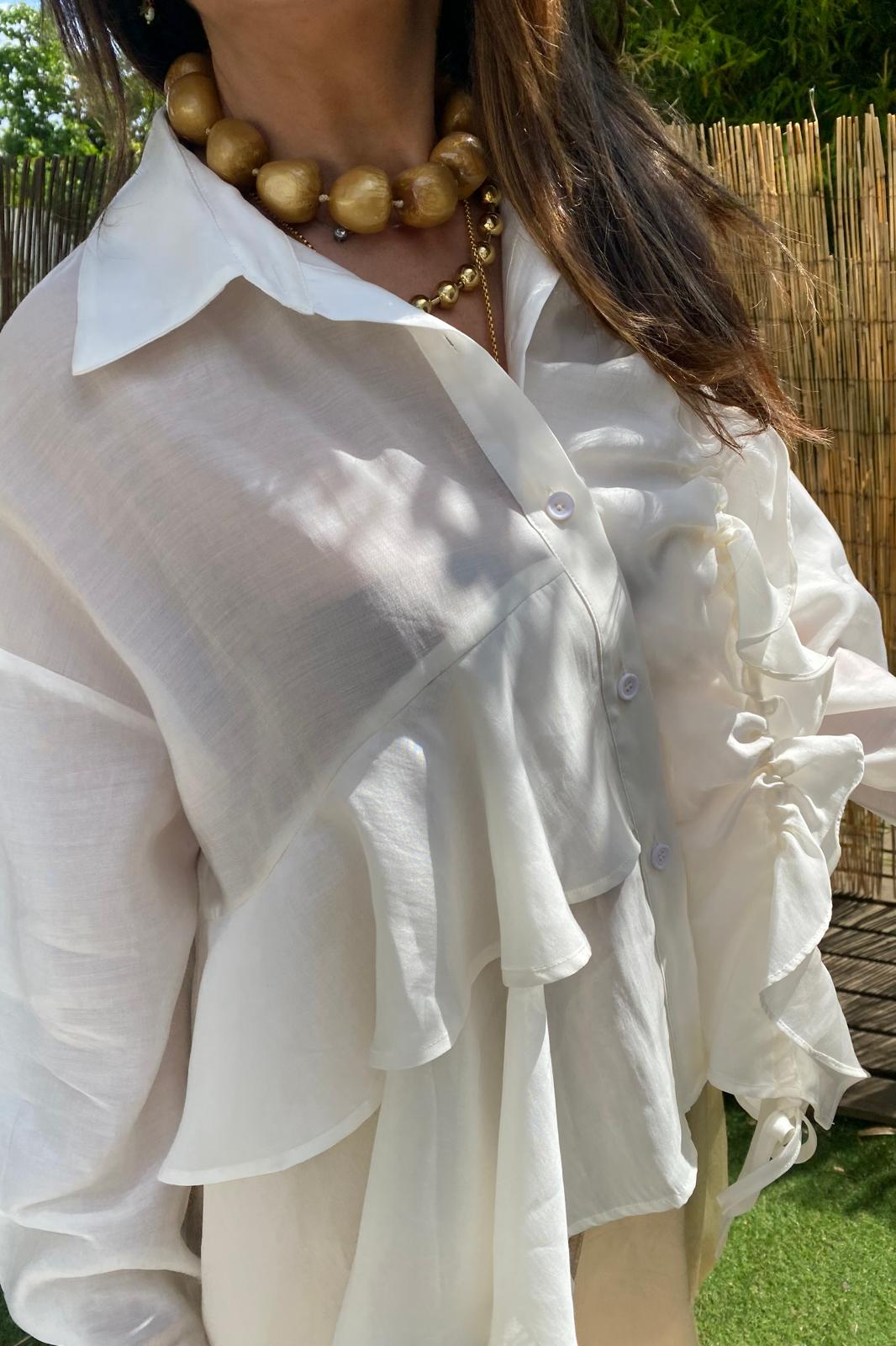 Camisa de Folhos